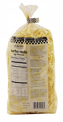 Al Dente Carba-Nada Egg Fettuccine 10 Ounce (Pack Of 1) Bag #TOP1