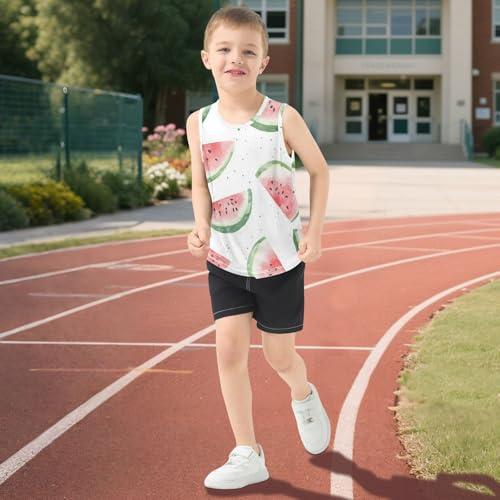 susiyo Watermelon Summer Fruits Boys Sleeveless Tank Top Girls Athletic T Shirt 5