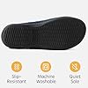 RockDove Men's Adjustable Wrap Memory Foam Slide Slipper, Size 8/9 UK Men, Navy Blue #4