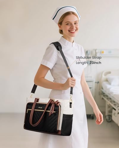 LOVEVOOK 2-in-1 Lunch & Laptop Tote
