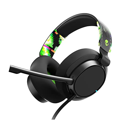 Skullcandy SLYR Pro Multi-Platform Over-Ear Wired Gaming Headset, Enhanced Sound Perception, AI Microphone, Works with Xbox Playstation and PC - Green