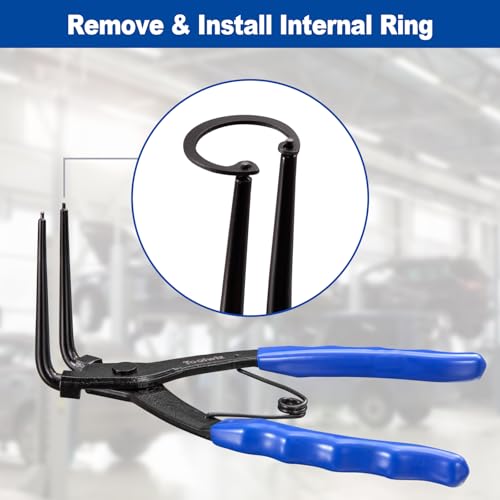 Toolwiz Conjunto de alicates de anel de pressão cilindro mestre interno alicate de anel de pressão r