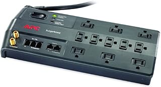 APC Surge Protector with Phone, Network Ethernet and Coaxial Protection, P11VNT3, 3020 Joules