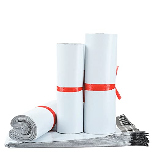 Envelop Mailers 100 stuks zelfklevende expresszak ondoorzichtig PE plastic witte envelop opbergtas 16 * 22 CM - Afbeelding 6