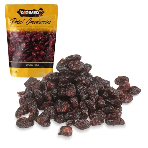 Arándanos Rojos Deshidratados | 1 Kg de Arándanos Secos | Enteros | Un Sabor Agridulce | IDEAL para Recetas | Fruto saludable y alto en Fibra |
