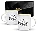 Produktbild Triple Gifffted Mr und Mrs Tassen Set für Paare,Weihnachten Geschenke,Hochzeitsgeschenke für Brautpaar,Paar Geschenk Hochzeitstag,Hochzeitsgeschenk