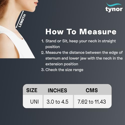 Image of TYNOR Neck Corrector & Relaxer, for Men & Women, Ergonomic Neck Support for Pain Relief & Relaxation, for Posture Alignment | Universal Size, 1 Unit (Blue)