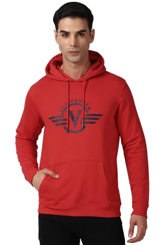Image of Van Heusen Men Polycotton Hooded Neck Sweatshirt