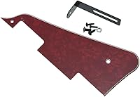 Vista 33 de KAISH Golpeador de guitarra Abalone Pearl LP con soporte negro para Epiphone Les Paul