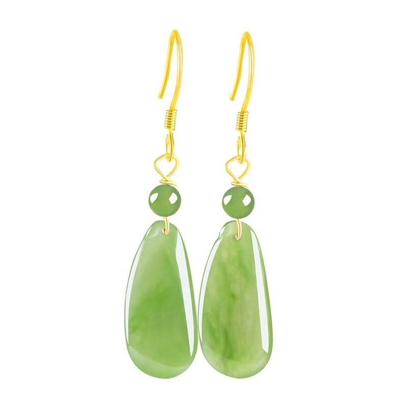 Boucles d'oreilles jade pour femmes à porter au quotidien avec une touche florale
