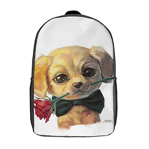 Sac à dos imprimé en 3D animaux pour ordinateur et fournitures scolaires