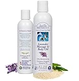Aloe Cadabra Body Massage Oil Best for Organic Calming Couples Baths with Natural Sensual Lavender,...