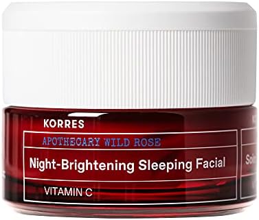 KORRES Wild Rose Night-Brightening Sleeping Facial 40 Ml,1.35 fl.oz. (New Packaging)