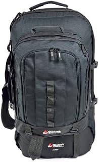 Chinook Journey Internal Frame Travel Pack, Black, 65-Liter