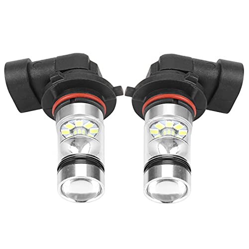 Headlights, 2pcs 9006/HB4 100W High Brightness White LED Car Headlight Fog Lights Driving Lights