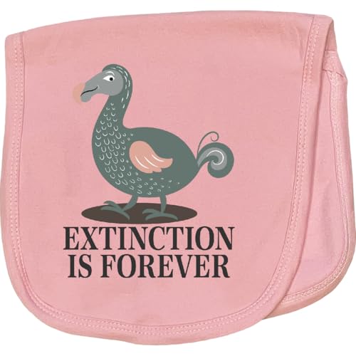 inktastic Dodo Bird Extinction is Forever Environmental Baby Burp Cloth Pink 46cf4
