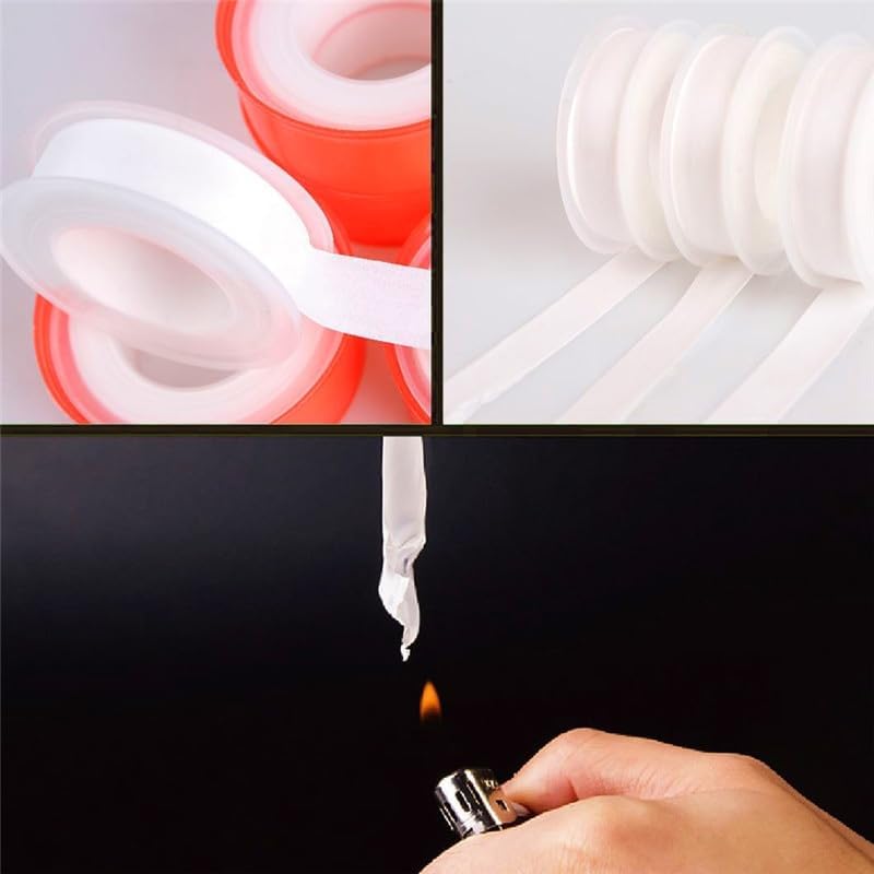 5pcs 10M,16M,20M Industrial Sealant Tape Sealed Pipe Water Pipe Kitchen Sanitary Ware Waterproof Temperature Insulating Tape