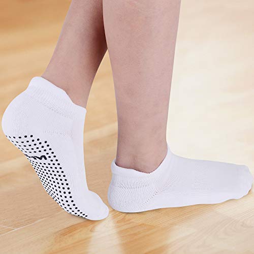 Jhm Boys Hospital Grip Athletic Sport Non Slip Skid Anti-Slip Socks For Slippers, 4 Pairs Color#1, 4-7 Years #TOP1