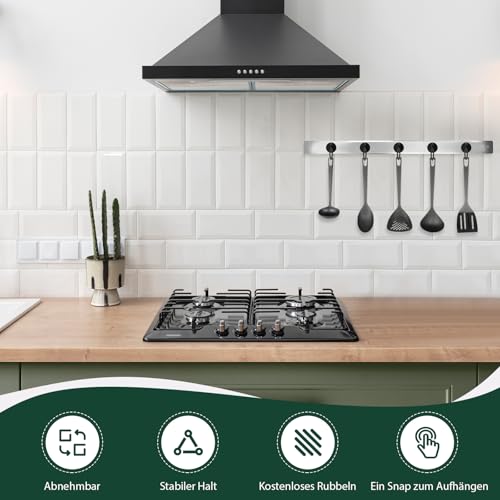 Neosmuk Magnetische Ringhaken, 10kg Heavy Duty Extra starker Magnethaken mit Ringschraube für Kreuzfahrtkabine, Magnetösenaufhänger zum Aufhängen, Cruise Essentials Haken (Schwarz, 2er Pack)