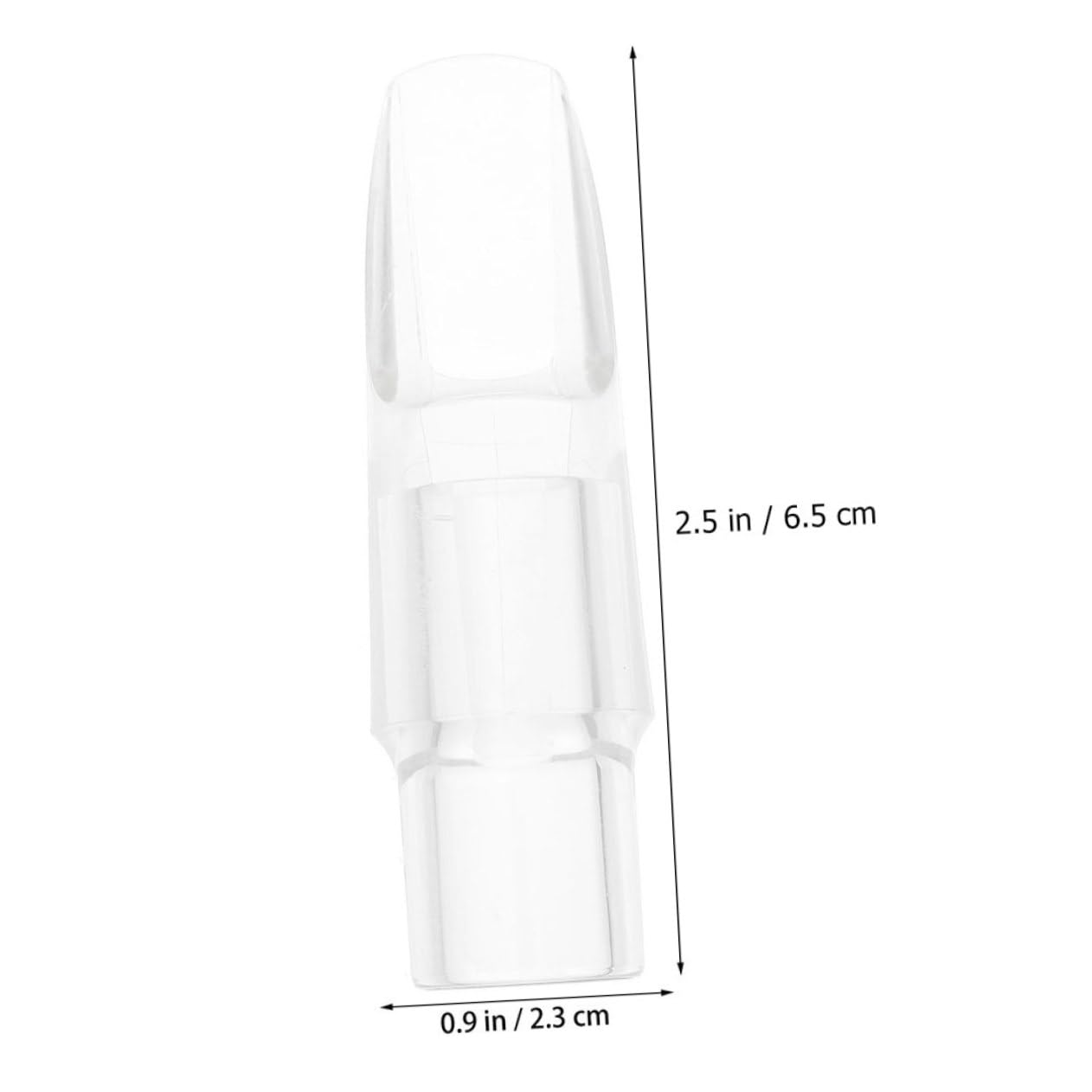 BESTonZON Standard Saxophone Flute Head Soprano Sax Mouth Parts Crystal Design Lightweight Easy to Install