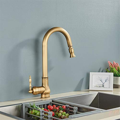 Robinet de cuisine en laiton antique style rétro mitigeur évier