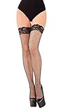 Starline Lace Band Net Thigh Highs