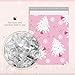 Metronic Poly Mailers 10x13 100pc, Small Shipping Bags for Clothes, Self- Seal Shipping Envelopes for Small Business,Waterproof Mailers Poly Bags Packaging Bags for Holiday Xmas, Pink Christmas Tree