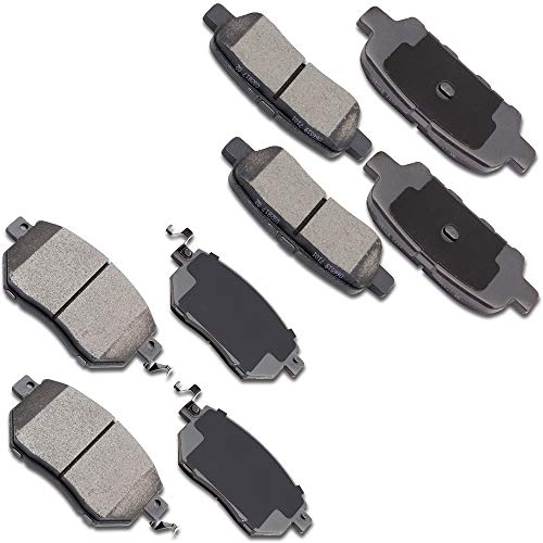 OCTPY Ceramic Brake Pads Front Rear Disc Brake Pads Set 8pcs fit for Infiniti FX35,for Infiniti FX45,for Nissan Altima,for Nissan Maxima,for Nissan Murano