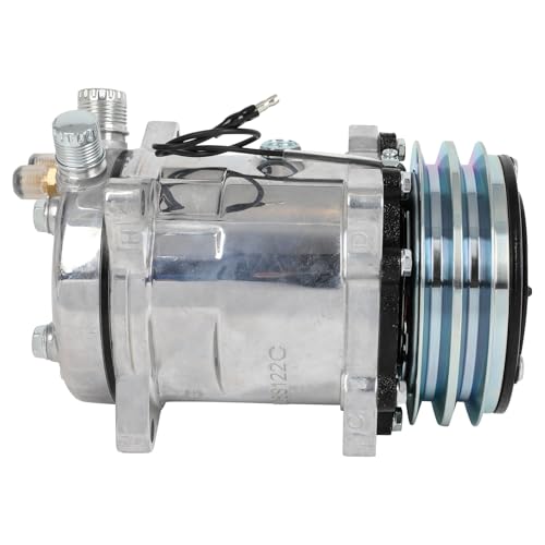 Image of ECCPP AC Compressor with Clutch for Sanden 508 Style AC Compressor | 2 Groove V-Belt Universal