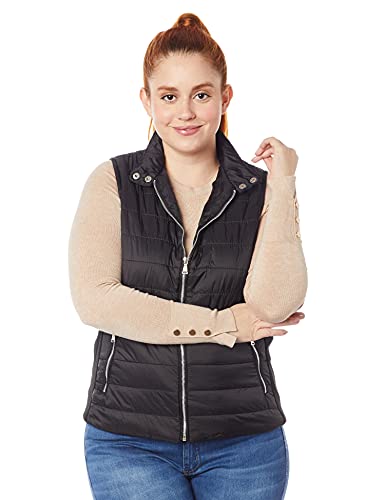 Colete, Blue Bay, Feminino, Puffer, Preto, GG