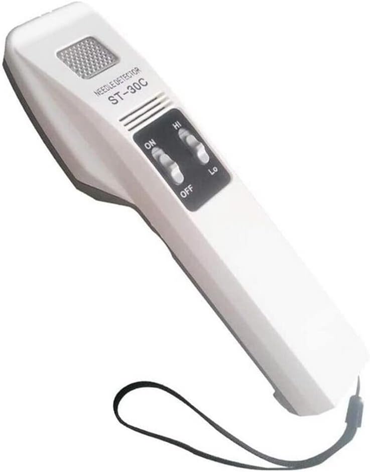 ST-30C High Sensitivity Handheld Needle Detector Portable Inspecting Machine Metal Detector Needle with Sound and Light Alarm Detection