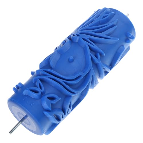 Rodillo de pintura con textura decorativa de 5 pulgadas, patrón en relieve, adecuado para pintura de pared, renovaciones del hogar y creación de arte, rodillo de pintura de goma