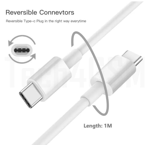 Image of AuviPal Original 20W Type-C Bundle Compatible with Apple Device 15 Pro /15 Pro Max, 16 /16 Plus (Adapter & Cable),White