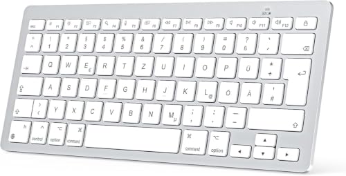 OMOTON Mac Tastatur, kabellos und ultraflach, QWERTZ für Büro & Unterwegs – Ansicht 1