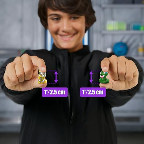 MrBeast Lab Swarms Series 3, Hyper Fusion Series, 14 Pack Collectible Micro Beasts, 14 Collectible Stickers &amp; 4 Fusion Caps to Build Out Your Own MrBeast Lab – Septic Snow Globe