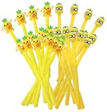 30 Pcs Cute Pineapple Gel Ink Pens, Fruit 0.5 mm Black Ink Cool Novelty Writing Pens f for Ournaling, Writing, Note-Taking, Teacher Student School Party Office Home Supplies (Cute Pineapple)