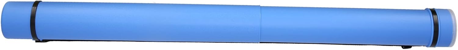 GLOGLOW Expandable Poster Tube, Art & Poster Transport Tubes Holder with Straps Antishock Durable Round Portable Document Holder for Artwork Maps Posters Expandable (Blue)