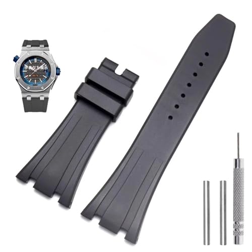 Bracelet silicone 26mm 27mm pour montre AP Royal Oak Offshore