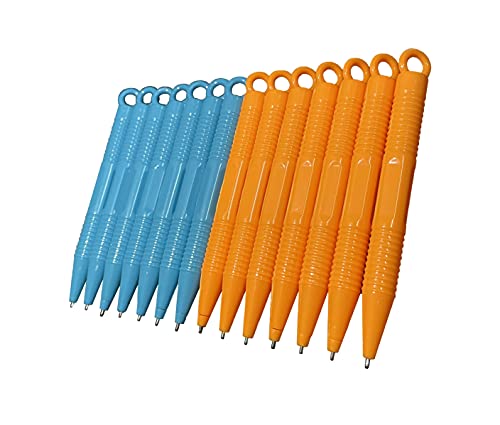 LLangfei 14pcs Bolígrafos para Pizarra Magnética, Lápiz Magnético para Dibujar Lápices para Pizarra Magnética tablero Plumas de Dibujo Magnético (azul y naranja) Cover