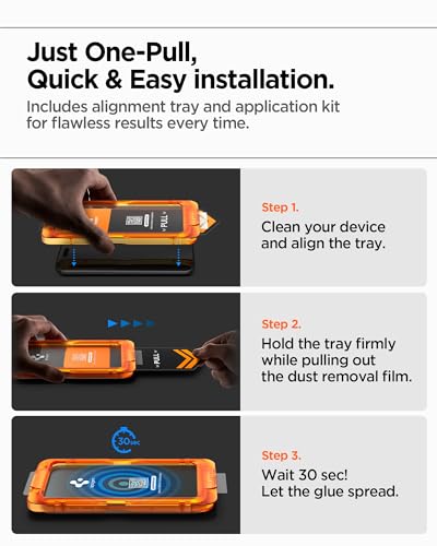 Image of Spigen AlignMaster S Privacy Tempered Glass Screen Protector Guard for iPhone 17 Pro [2 Pack]