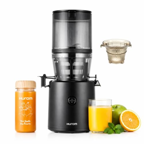 Image of Hurom H320 Cold Press Juicer | Ultra Low Pulp | Slow Juicer | Hopper Fits Whole Produce | Ultra Quiet Motor | Easy Assembly | Cold Press Masticating Juicer, 15 Years Warranty