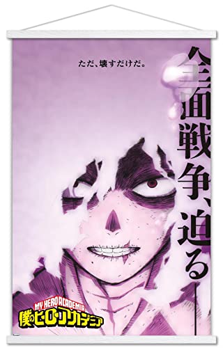 Trends International My Hero Academia: Season 6 - Shigaraki Key Art Wall Poster with Magnetic Frame