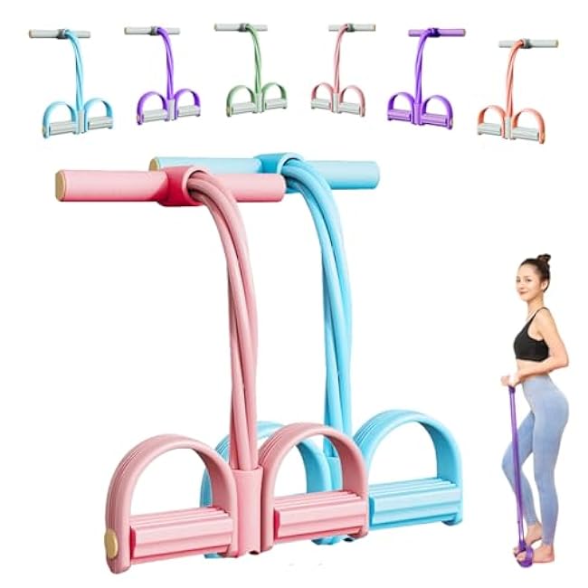 Stirrup Puller for Exercise, 2025 Upgraded Stretching Belt, Latex Pull Rope Fitness Equipment, Used for Strength Training, Abdomen, Waist, Arms, Legs, Home Fitness Equipment