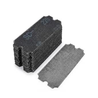 Drywall Sanding Screen Mesh Sheet, 18 Pack, Grit 80-220, 4-3/16" x 11-1/4", Dual-Sided Wet/Dry Mesh Sandpaper for Drywall, Wood, Metal, Auto