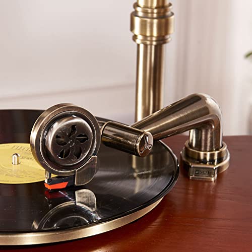 GKPLY Phonographe à Platine Vinyle rétro, Haut-Parleur sans Fil, Tourne-Disque à 2 Vitesses (33/45 TR/Min), avec entrée… - Les Beatles, Paul McCartney, John Lennon, RIngo Starr, George Harrison GKPLY Phonographe à Platine Vinyle rétro, Haut-Parleur sans Fil, Tourne-Disque à 2 Vitesses (33/45 TR/Min), avec entrée… – Image 7