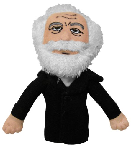 The Unemployed Philosophers Guild Karl Marx Magnetic Personality - Plush Finger Puppet and Refrigerator Magnet, Approx 4