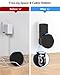 Maxonar Wall Mount, Echo Pop Wall Mount Speaker Holder Stand No Screws No Drill Needed Cable Hidden Storage Compatible with Echo Pop, Google Nest Speakers- Black