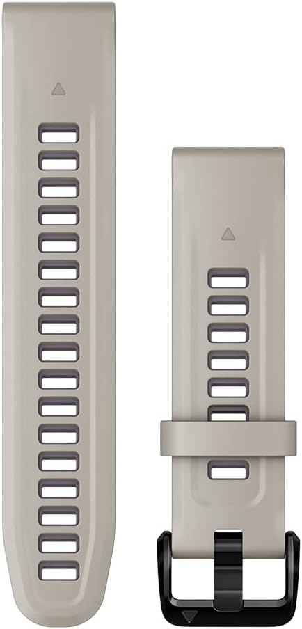 Garmin QuickFit 20 mm Watch Band - Light Sand/Deep Orchid Silicone Band