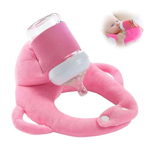 Image of Miocololy Baby Bottle Holder,Support Pad with Bottle Drying Rack Function (Pink)