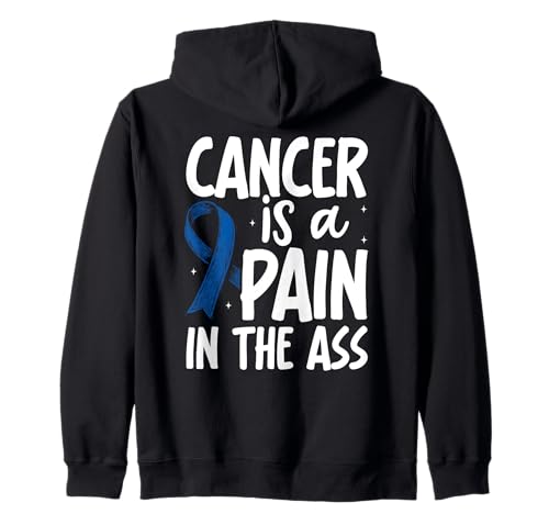 Funny Pancreatic Awareness Cancer Is A Pain In The Ass Sudadera con Capucha